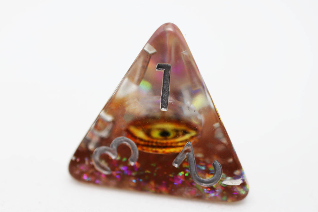Golden Dragon Eye RPG Dice Set - NE043026