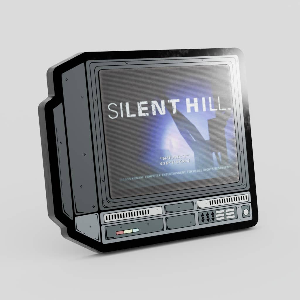 2.5" Lenticular Silent Hill CRTV Enamel Pin - NE32726