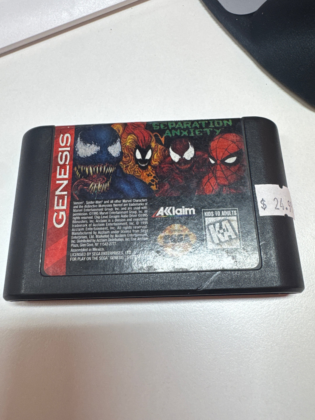 Spider-Man Seperation Anxiety - Sega Genesis NI33126