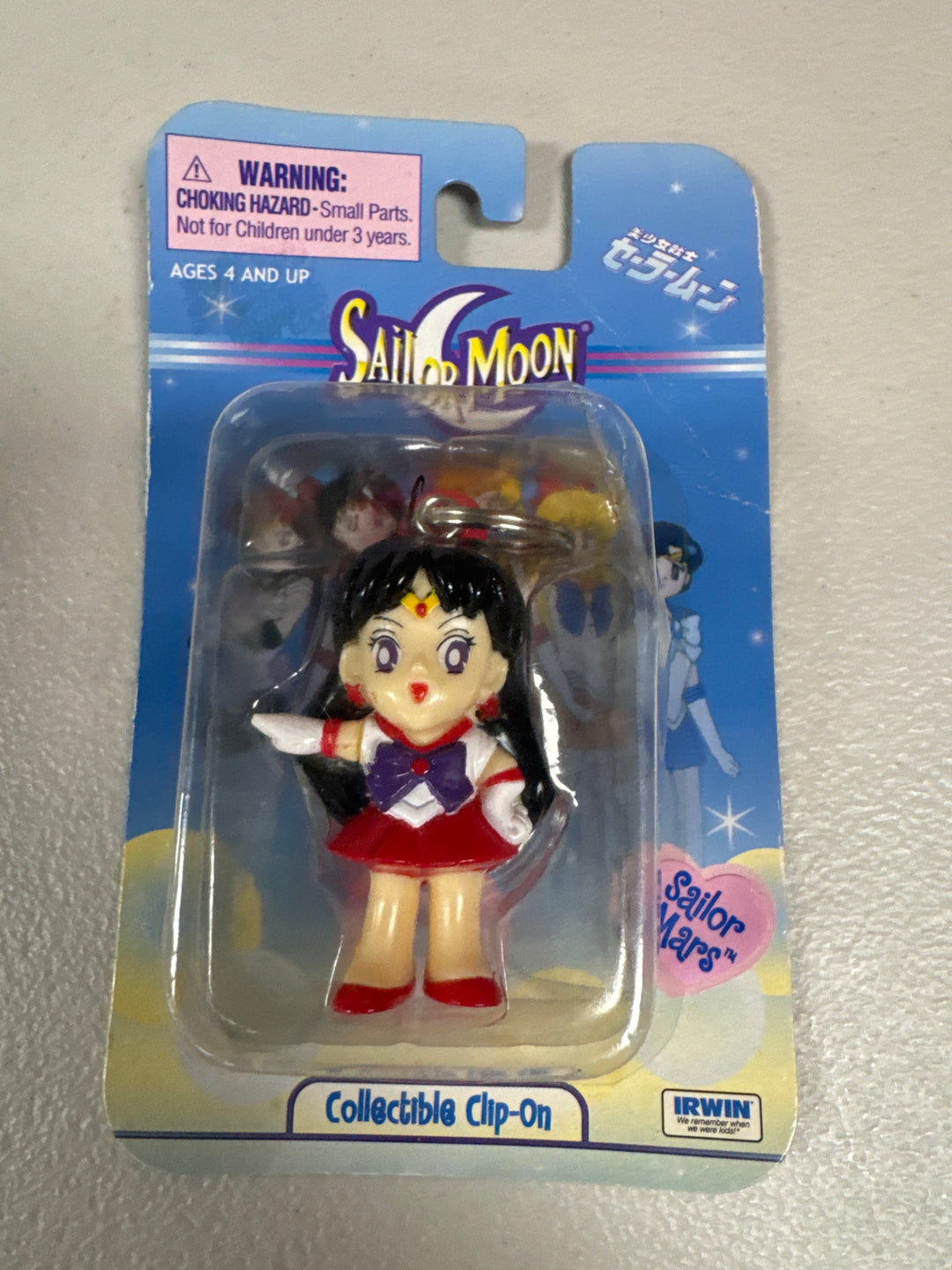 Sailor Mars Vintage Collectible Toy, Sailor Moon Figural Collectible Clip-On NT71026