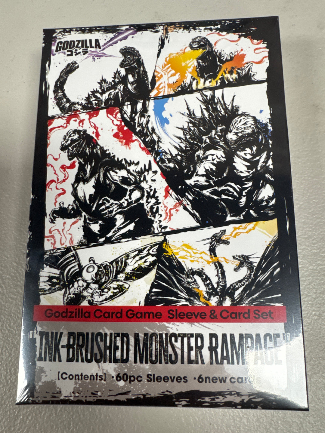 Godzilla Card Game: Ink-Brushed Monster Rampage Sleeve & Card Set