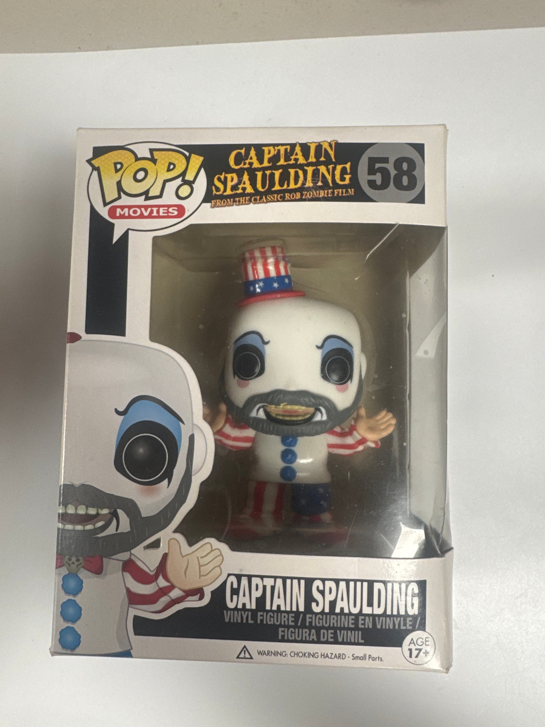 Funko Pop! Captain Spaulding #58 Rob Zombie House of 1000 Corpses FP81126