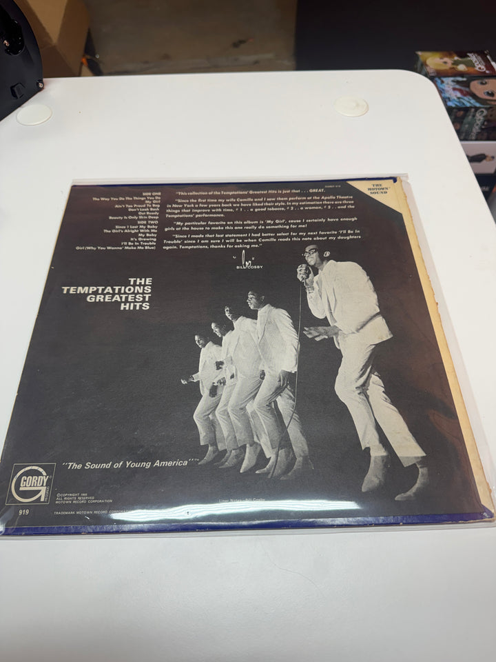 The Temptations -Greatest Hits - (VG Condition) Vinyl Record   VR32326
