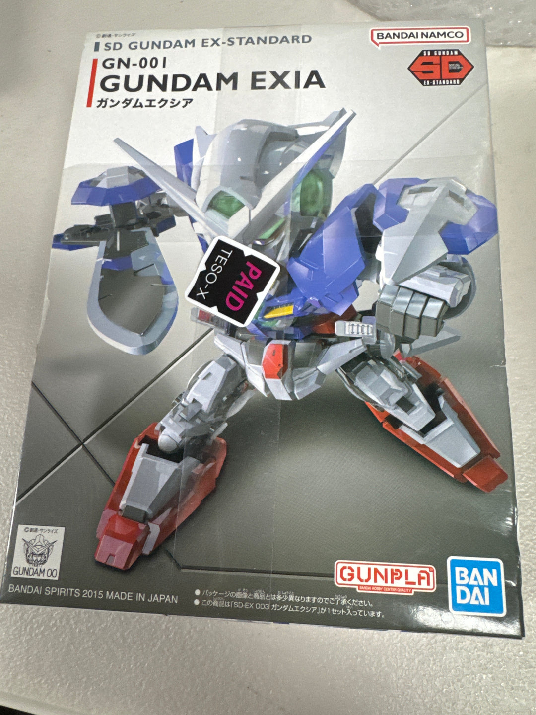 Bandai SD Gundam Exia EX Standard Mobile Suit GN Plastic Model Kit NT72426