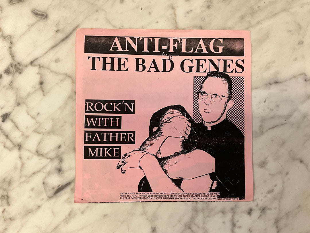 Anti-Flag / The Bad Genes - Rock’n With Father Mike (1994 Pink Sleeve) Very Good VR101726