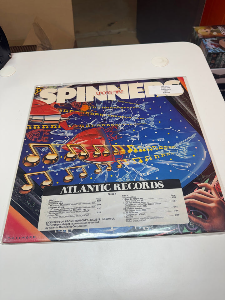 Spinners - Cross Fire (NM Condition) Vinyl Record   VR32026