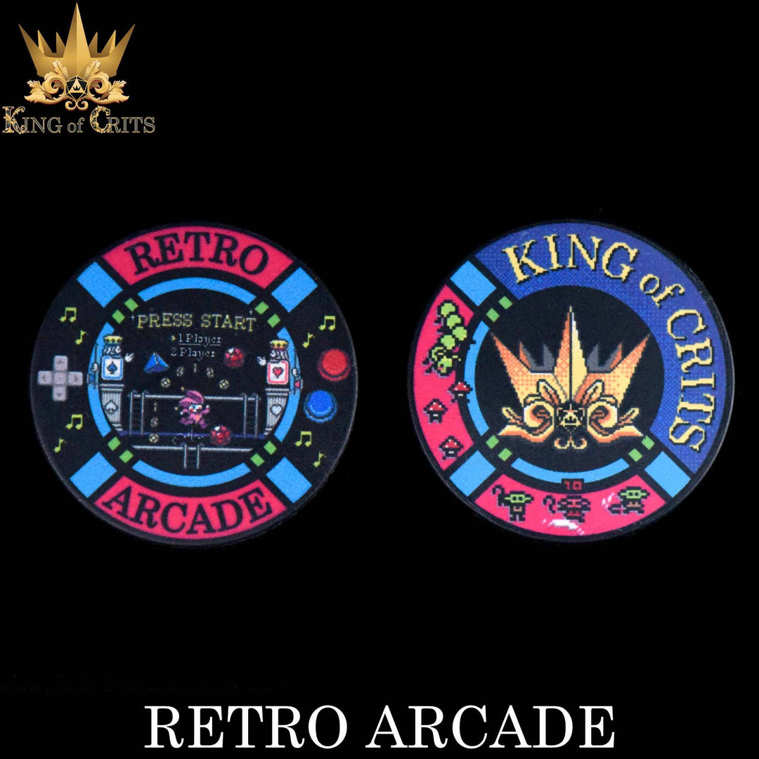 King of Crits Retro Arcade - 11 Dice Set NE4226