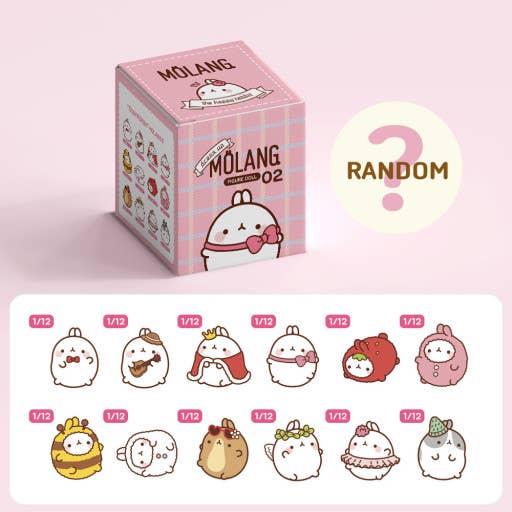 Molang Costume Dress Up Random Figurine Toy Vol 2 Blind Box NE33126