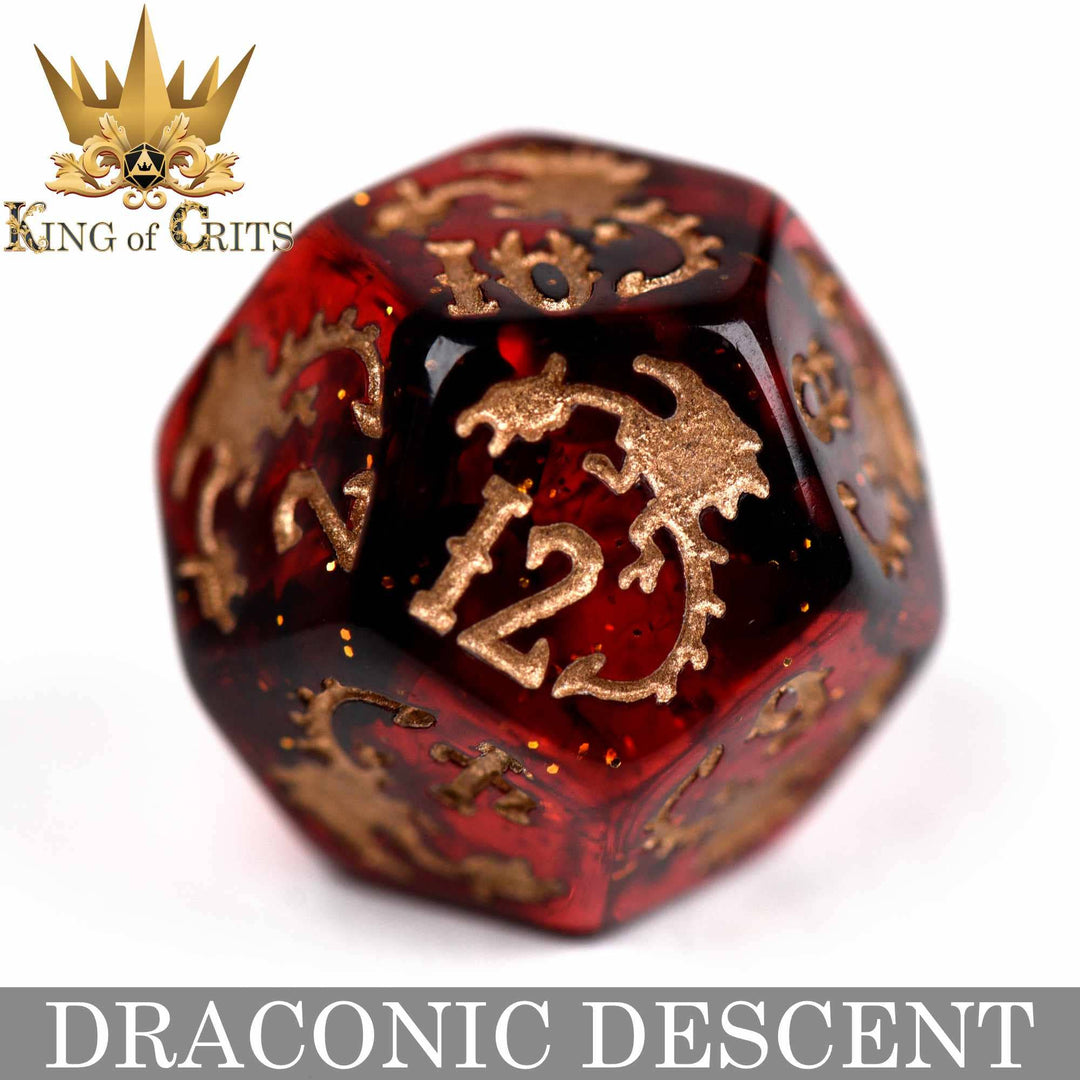 King of Crits Draconic Descent - 11 Dice Set NE4226
