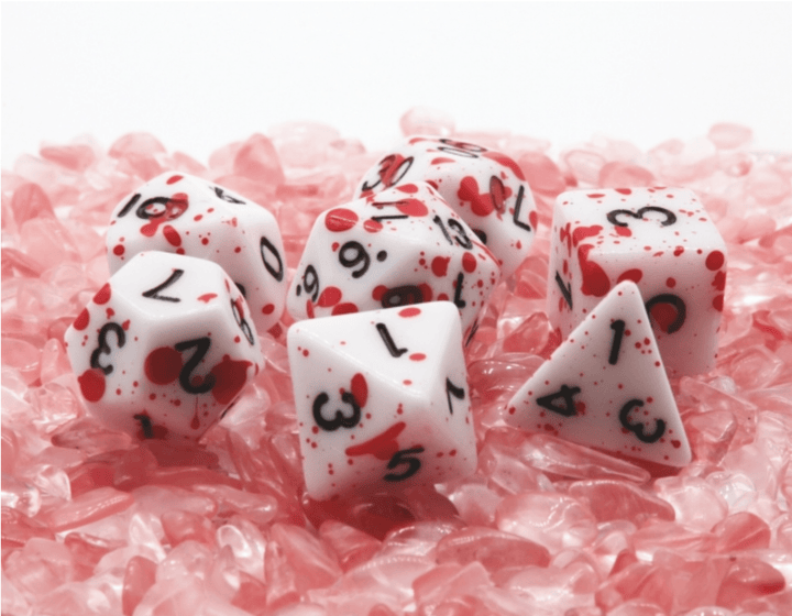 Blood Splatter RPG Dice Set - NE043026