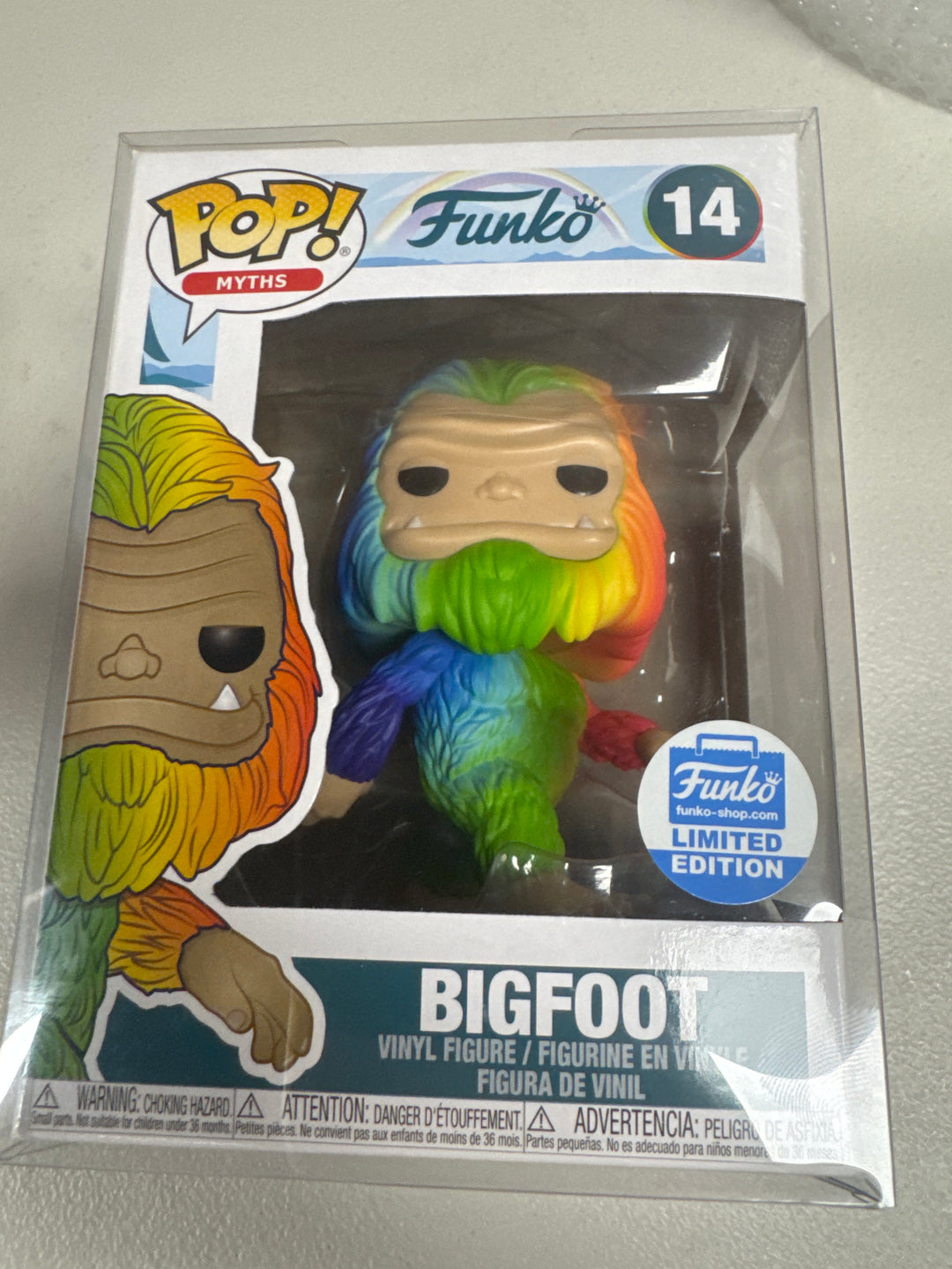 Funko Pop! Bigfoot (Rainbow) #14  Myths  FP72426