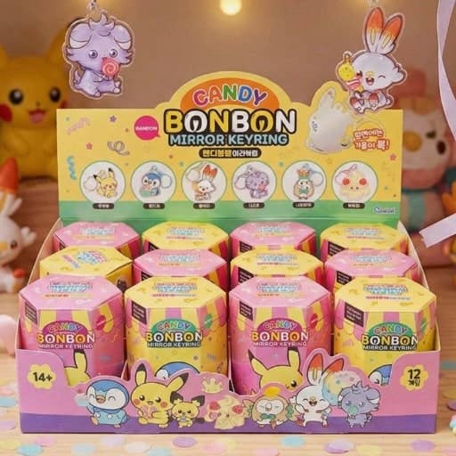 Pokémon Pocket Peace Candy BonBon Mirror Keyring (Random Blind Box) NE33126