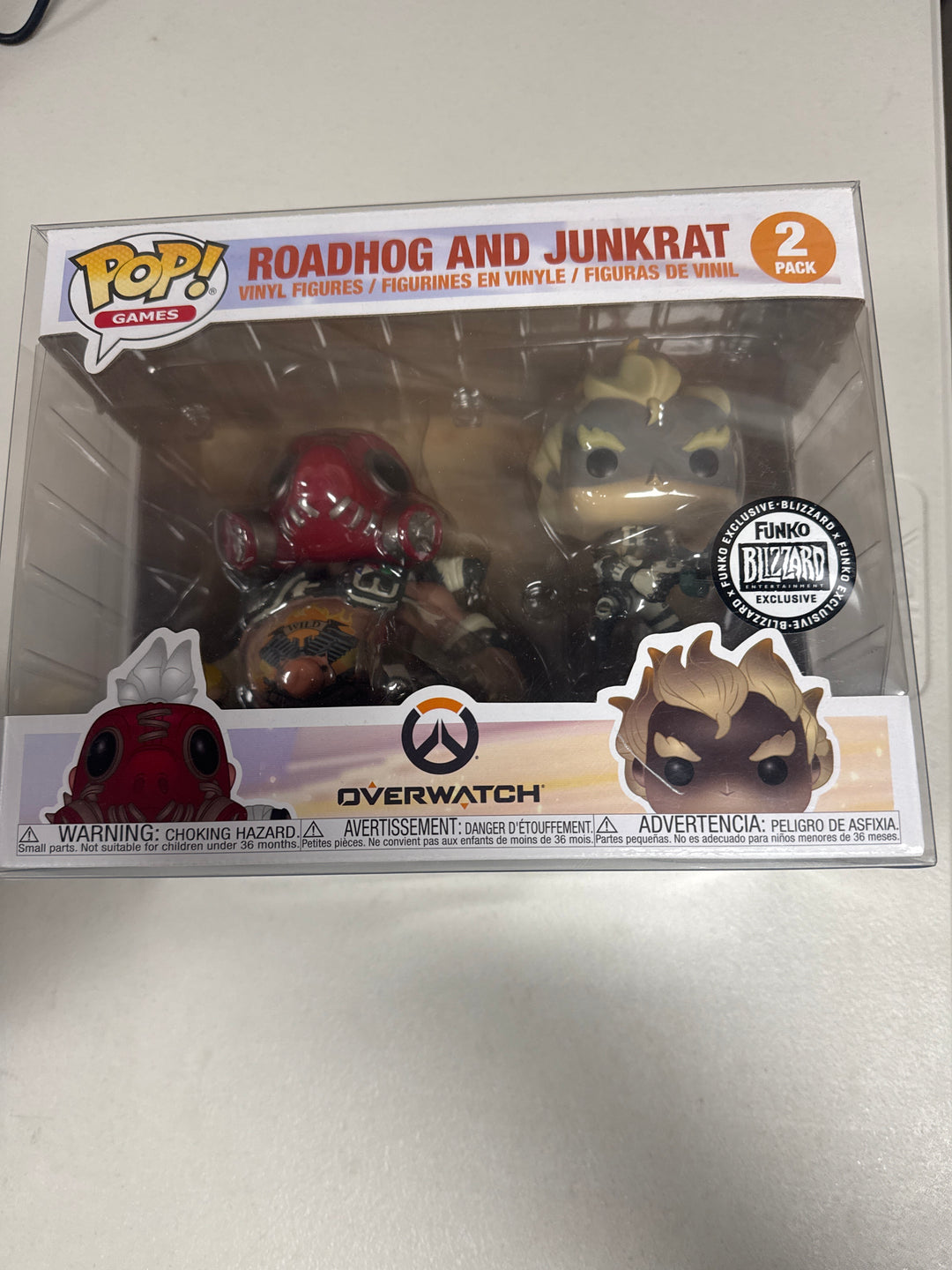 Funko Pop! Roadhog and Junkrat 2 Pack  Blizzard Exclusive Overwatch  FP82126