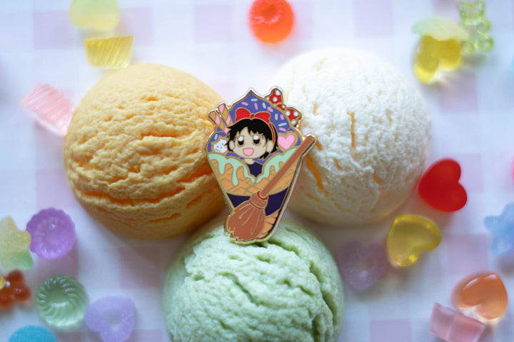 Kiki's Delivery Service Studio Ghibli Ice Cream Enamel Pin NE33126
