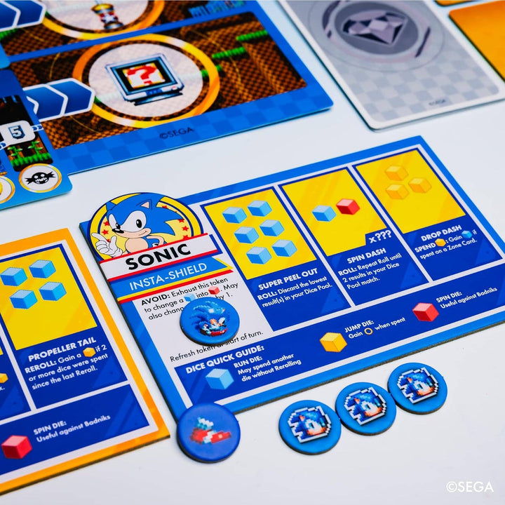 Sonic Roll Board Game- Licensed Strategy Game  NEW - NE32626