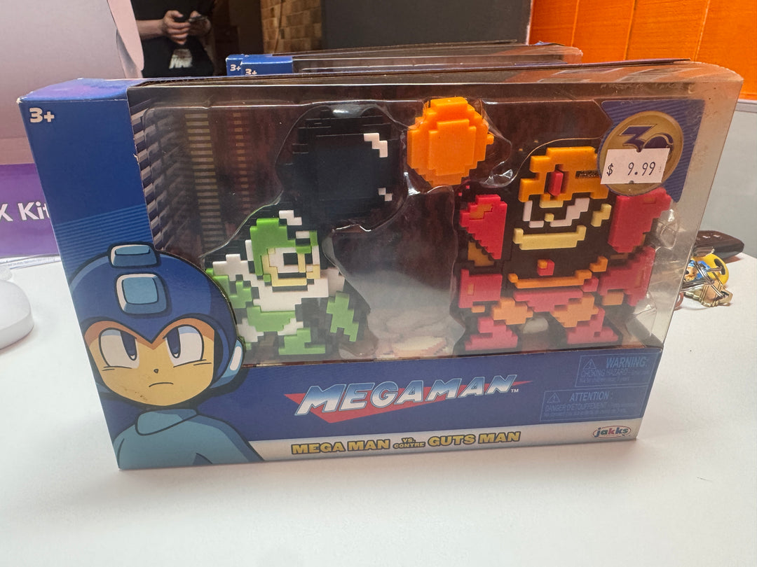 MEGA MAN 30th Anniversary 8-bit Megaman Vs Guts Man 2-Pack Collectible Figures MD31126
