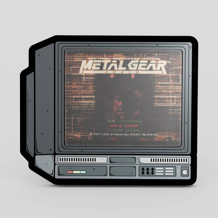2.5" Lenticular Metal Gear CRTV Enamel Pin - NE32726