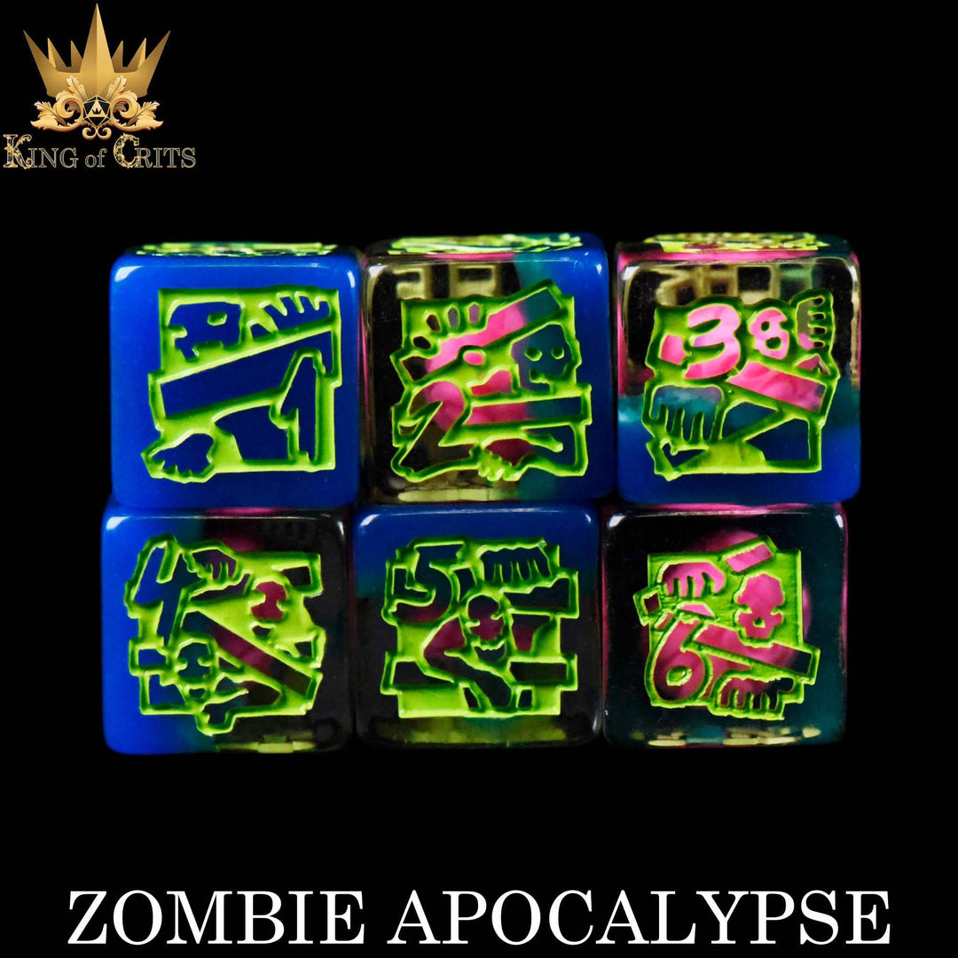 King of Crits Zombie Apocalypse - 11 Dice Set NE4226