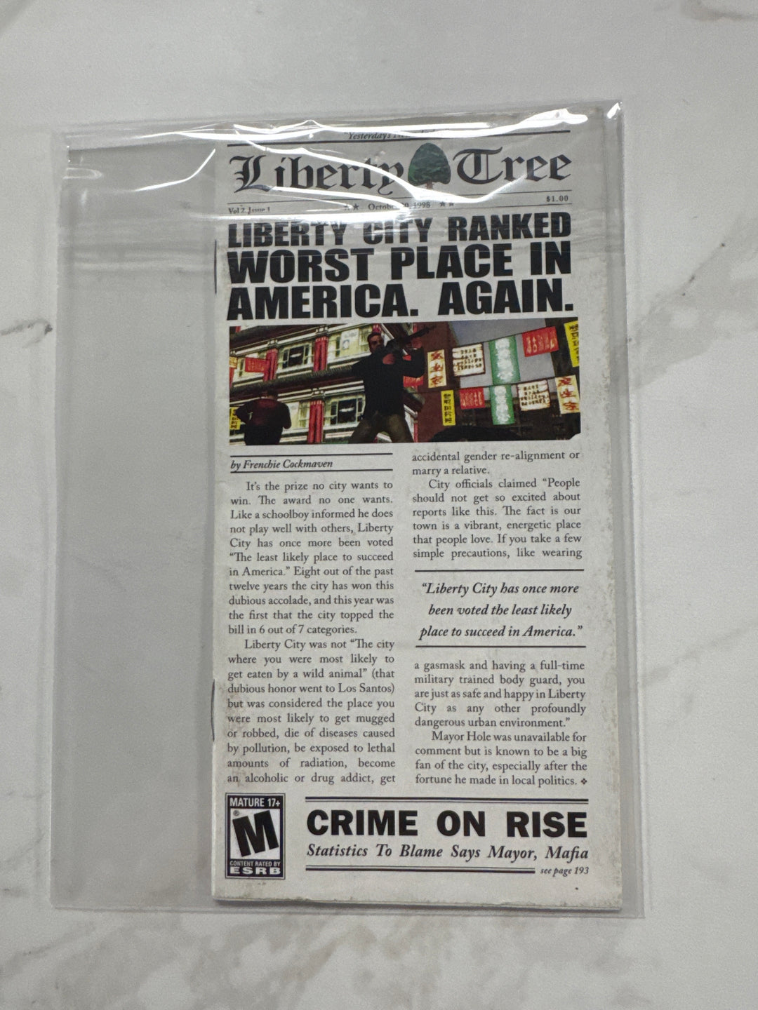 Grand Theft Auto Liberty City Stories Manual Only MO6826