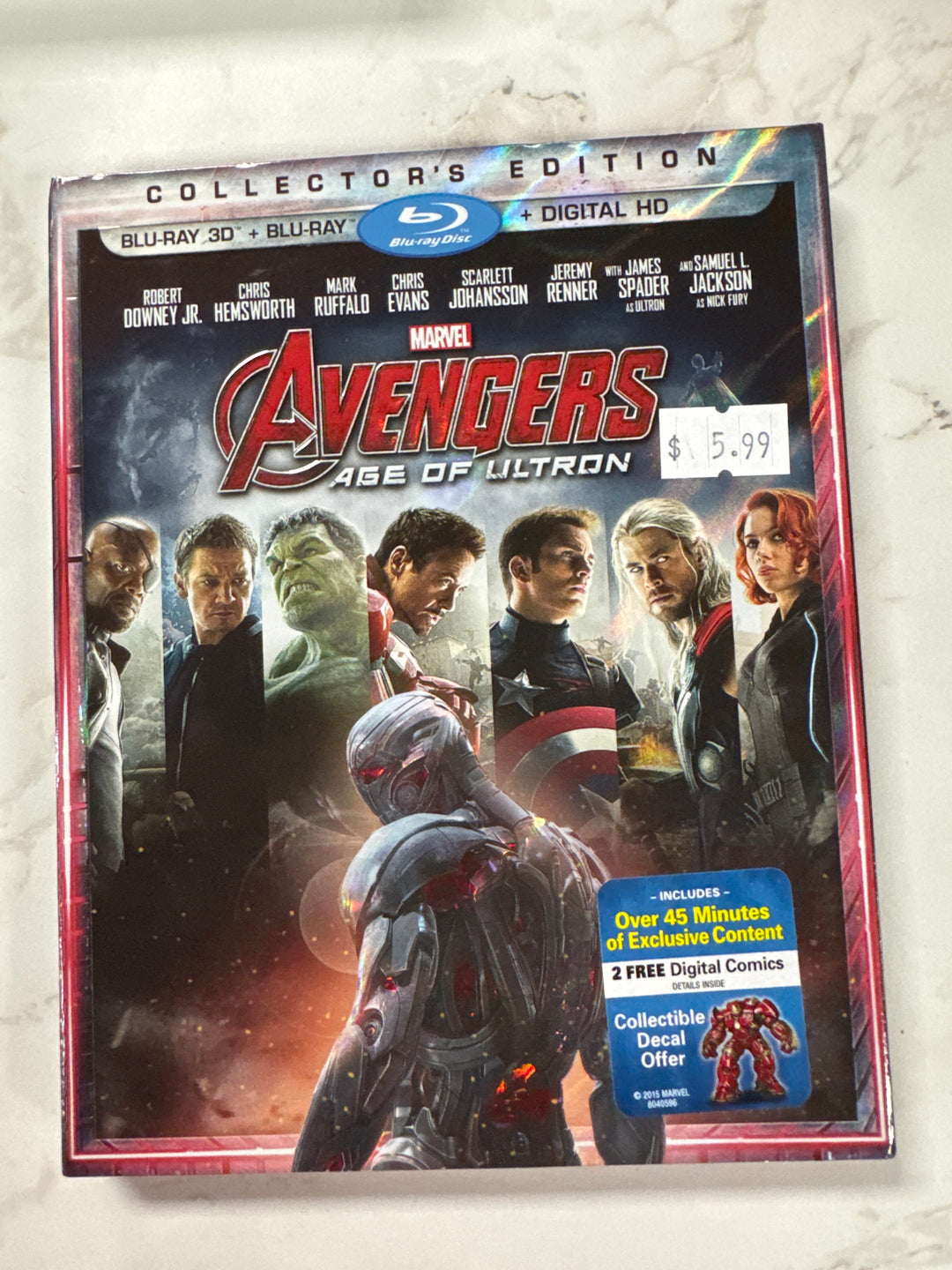 Avenger's Age of Ultron Blu-Ray and DVD PM71326