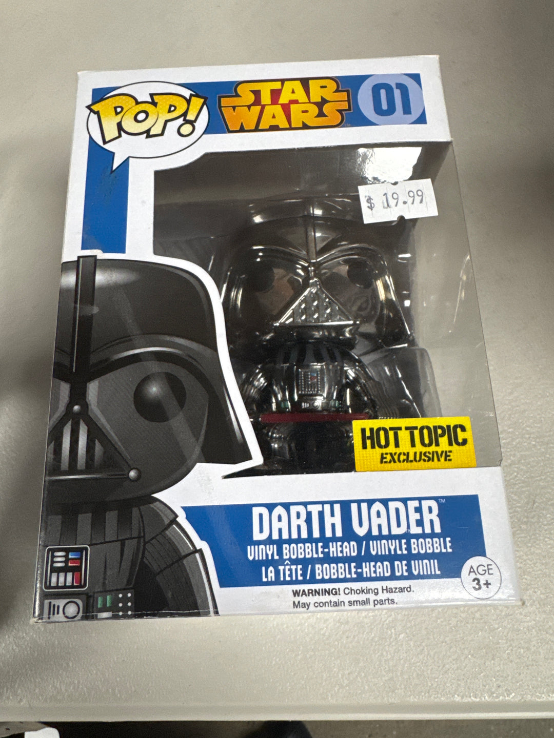 Funko Pop! Darth Vader (Metallic Chrome) Hot Topic #01 Star Wars  FP101326