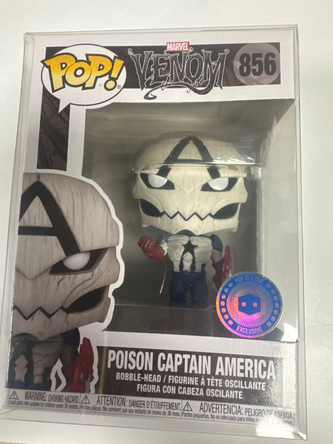 Funko Pop! Poison Captain America Pop in a Box #856 Marvel Venom FP73036