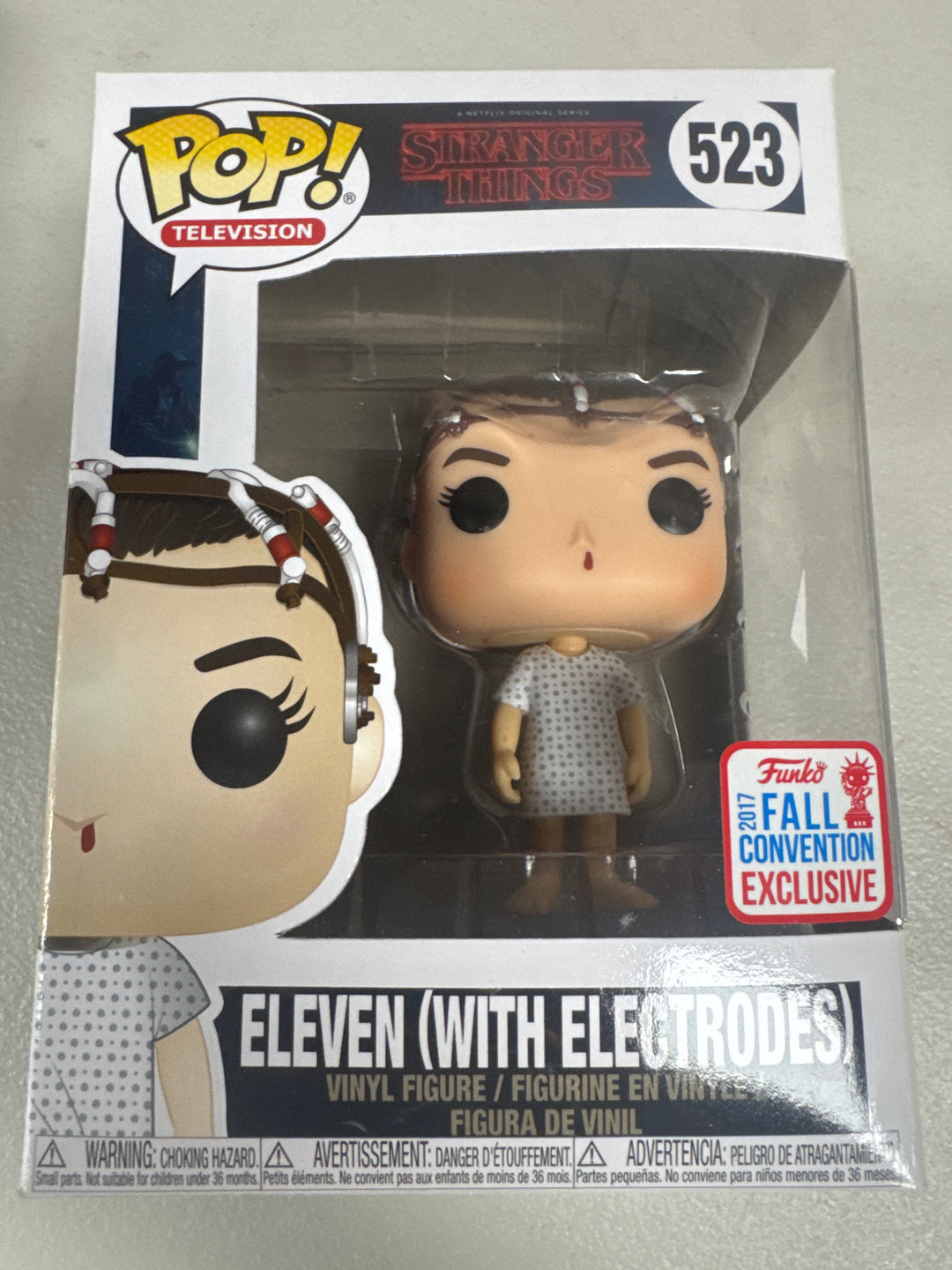 Funko Pop! Eleven (With Electrodes) #523 2017 Fall Convention Stranger Things FP101326