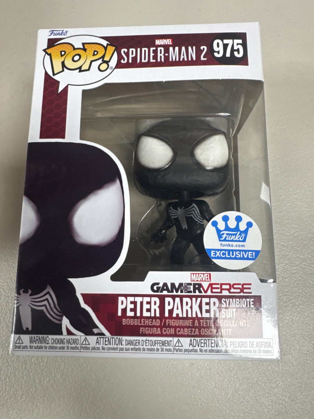 Funko Pop! Peter Parker Symbiote Suit #975 Marvel Spider-Man 2   FP72826