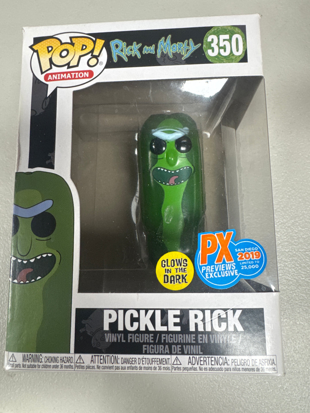 Funko Pop! Pickle Rick #350 PX Previews Rick and Morty  FP8426