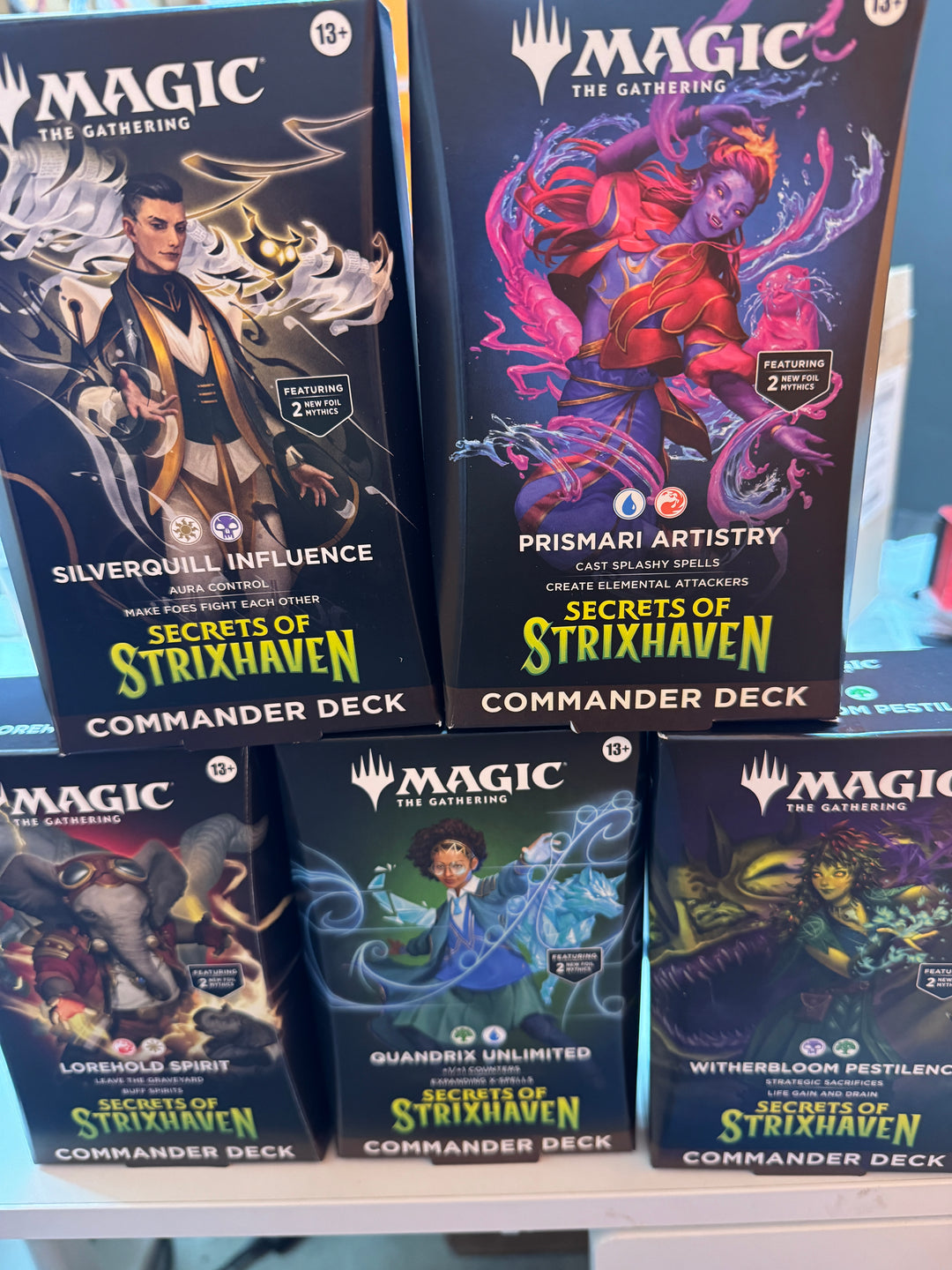 MTG: Secrets of Strixhaven Commander Deck (1 Deck, Random if ordered online)