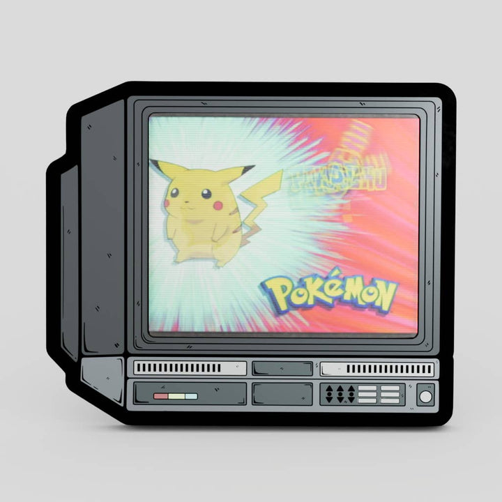 2.5" Lenticular Anime Whos That Pokemon CRTV Enamel Pin - NE32726