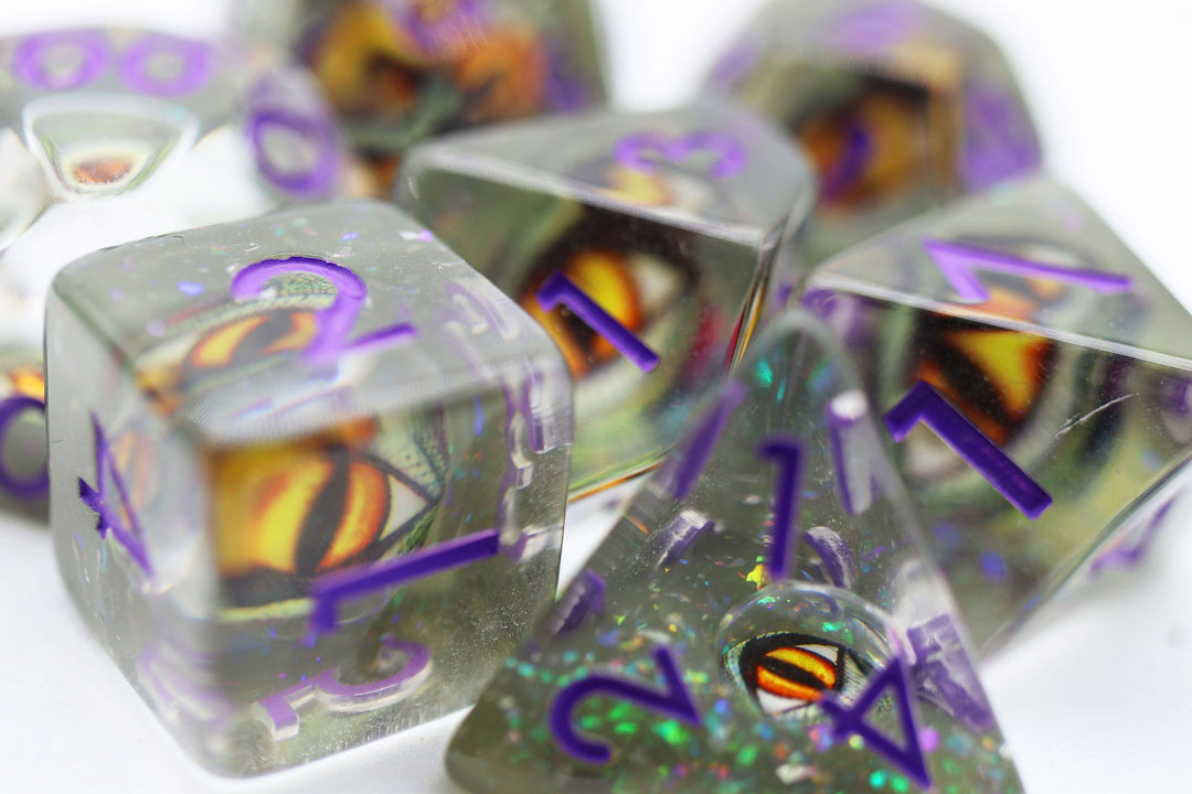 Venom Dragon Eye RPG Dice Set - NE043026