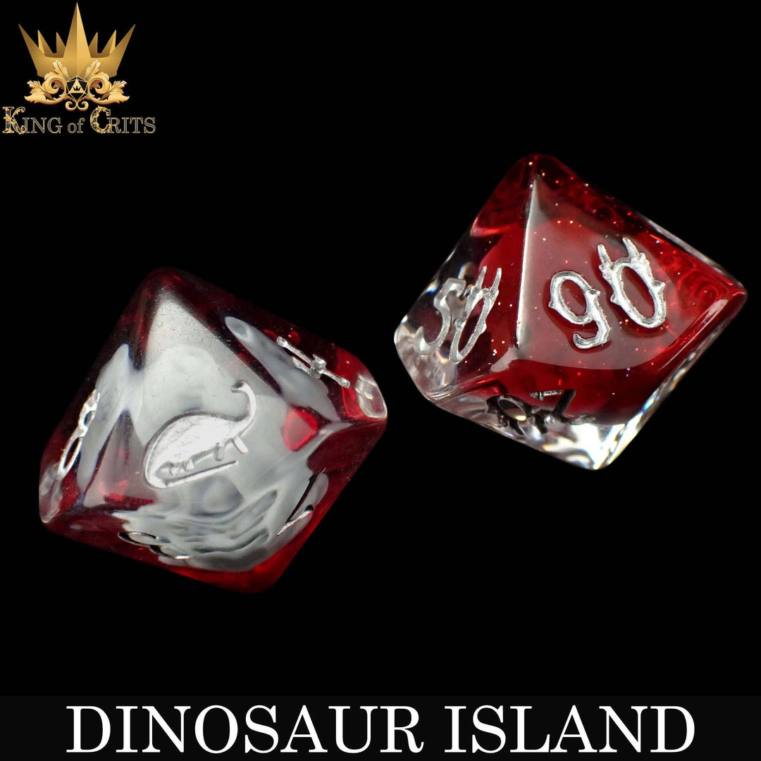 King of Crits Dinosaur Island - 11 Dice Set NE4226