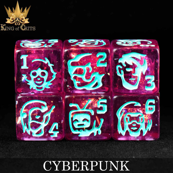 King of Crits Cyberpunk - 11 Dice Set NE4226