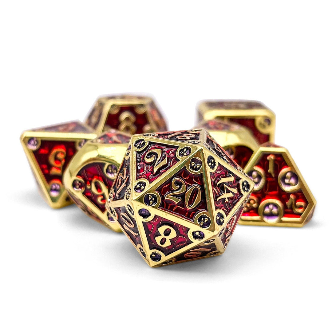 Norse Foundry Dungeon Delve - Blood Oath 7 Piece RPG set Alloy Metal Dice NE31726