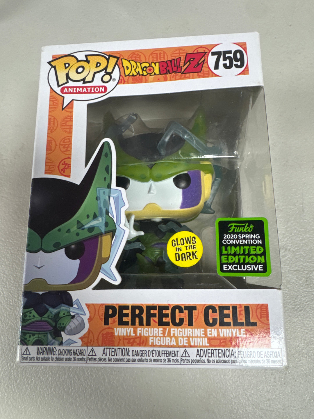 Funko Pop! Perfect Cell #759 GITD 2020 Spring Convention Dragon Ball Z  FP83126