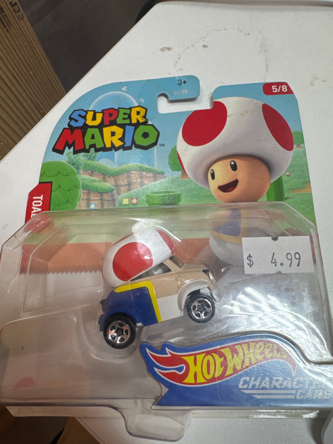 Hot Wheels Super Mario Character Cars 2022 - Toad NEW