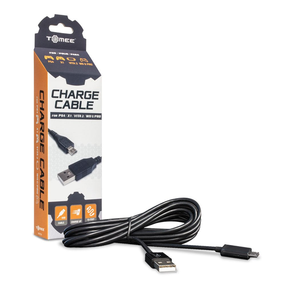 Tomee Micro USB Charge Cable for PS4/ Xbox One/ PS Vita 2000/ Wii U Pro