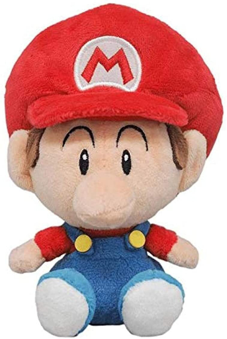 Super Mario All Star Collection Baby Mario Plush, 6"