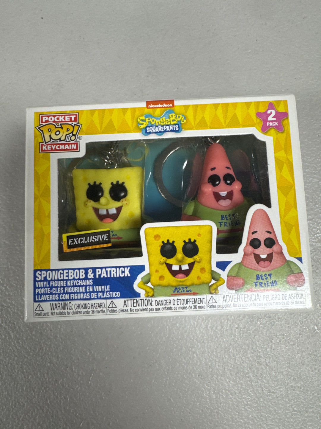 Funko Pop! Pocket Pop Keychain Spongebob and Patrick Exclusive Spongebob Squarepants FP92926