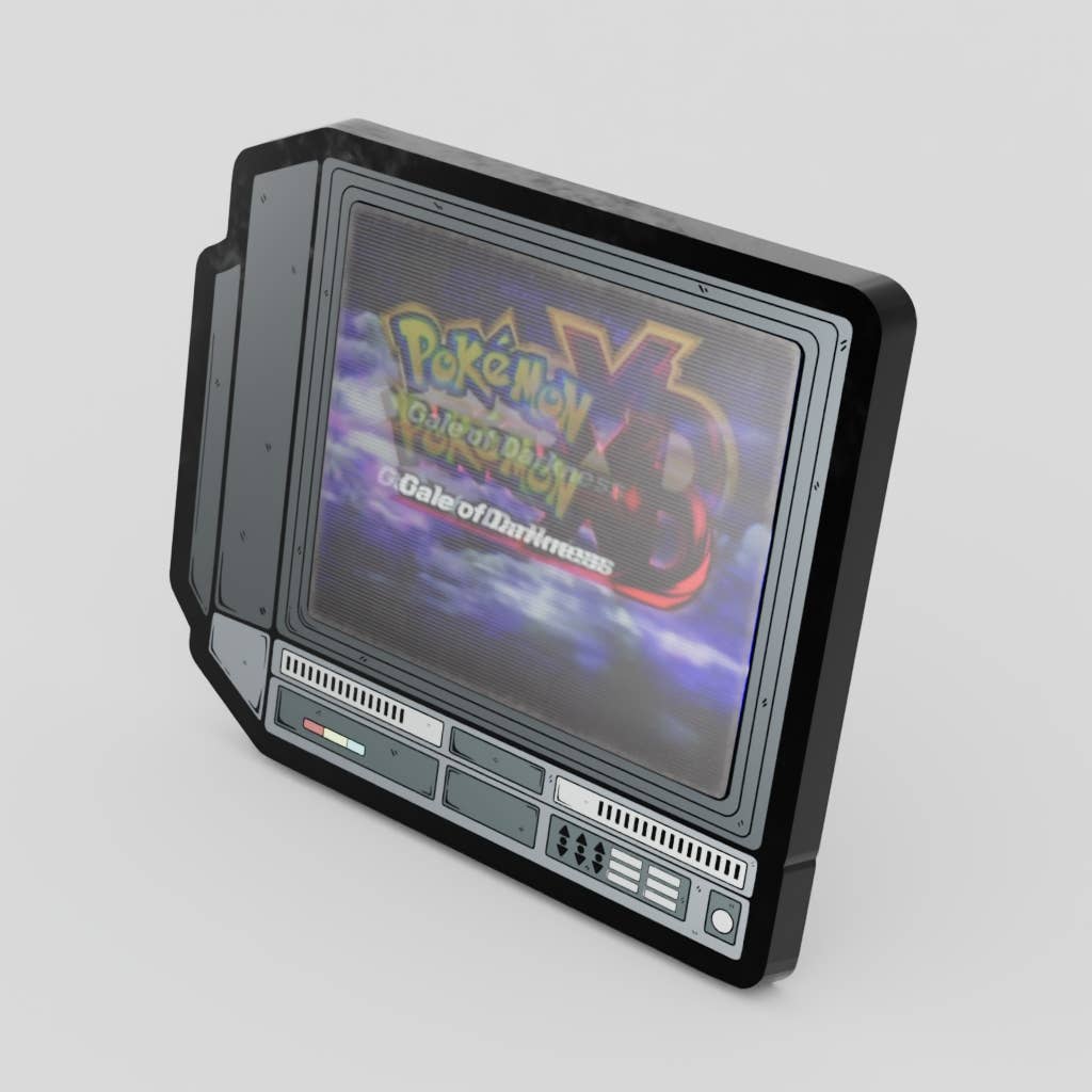 2.5" Lenticular Pokemon Gale Darkness CRTV Enamel Pin - NE32726