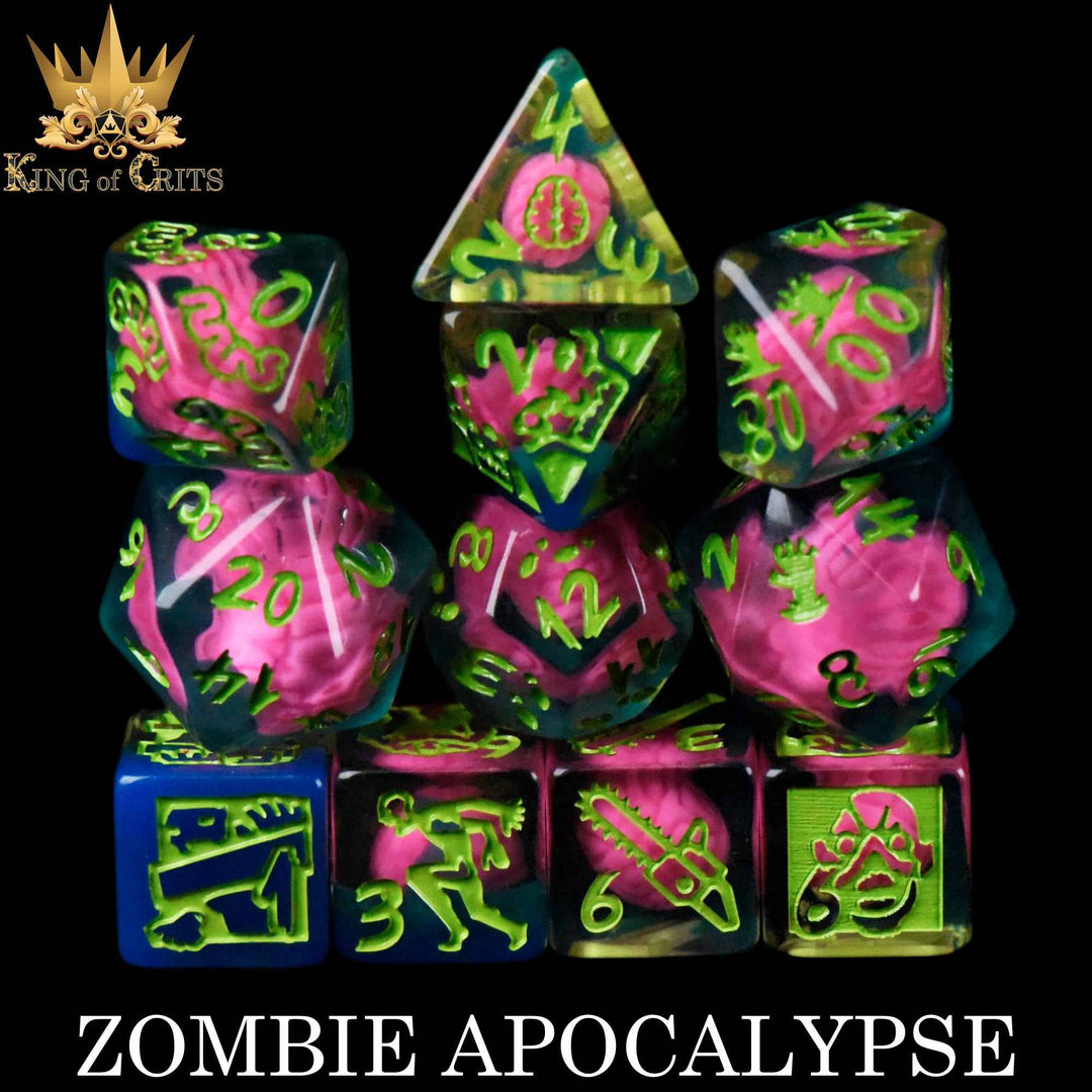 King of Crits Zombie Apocalypse - 11 Dice Set NE4226