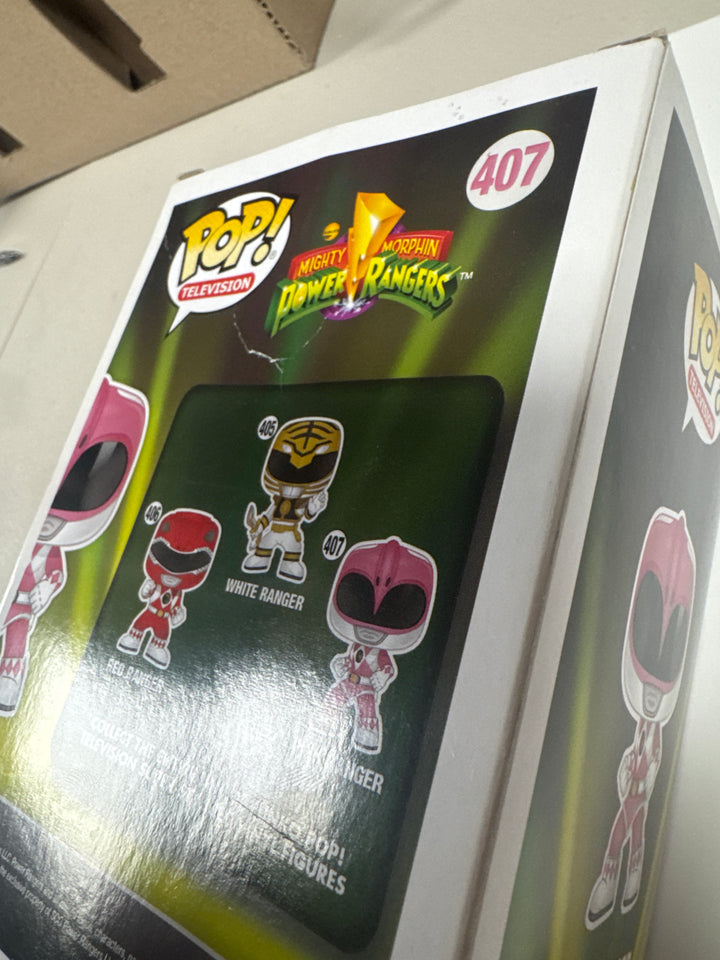 Funko Pop! Pink Ranger #407 Mighty Morphin Power Rangers BOX HAS SOME DAMAGE FP81026