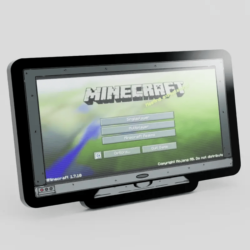 Monitor Lenticular Minecraft Enamel Pin NE81926