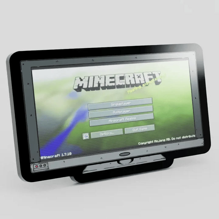 Monitor Lenticular Minecraft Enamel Pin NE81926