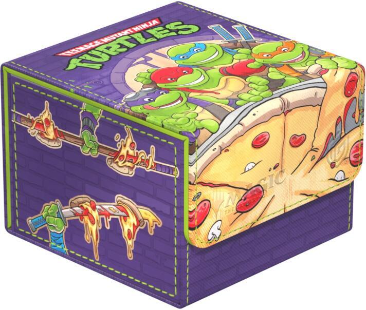 Magic: The Gathering Teenage Mutant Ninja Turtles Sidewinder 133+ Xenoskin Deck Box - Pizza Box - Ultimate Guard Deck Box NA3226