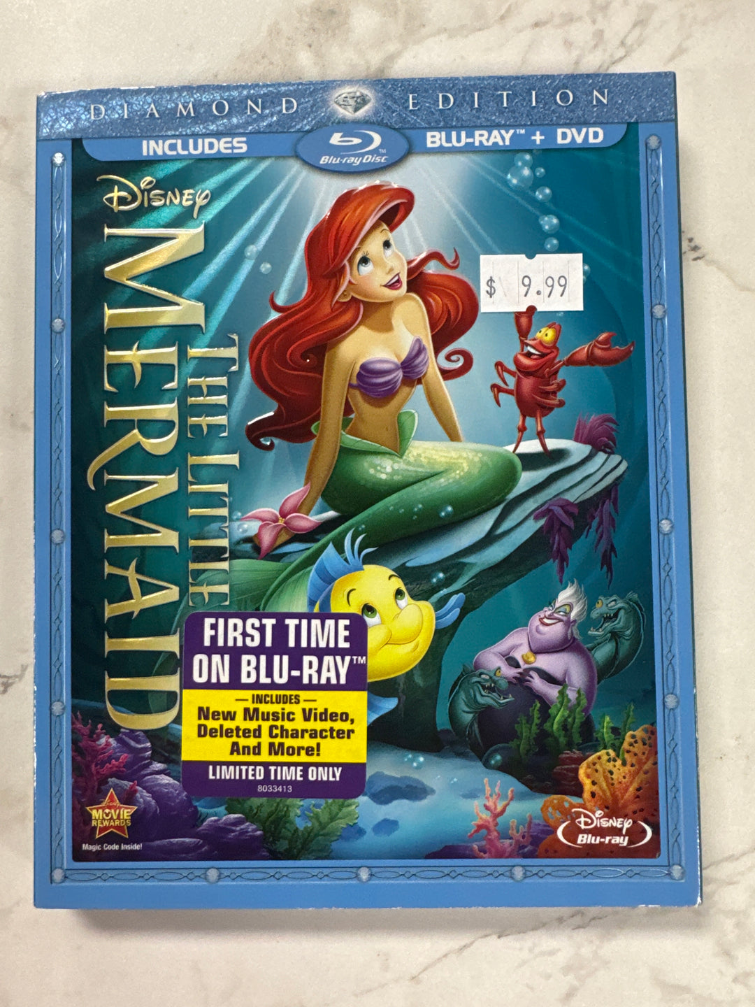 Disney's The Little Mermaid (Diamond Edition) Blu-Ray and DVD PM71326