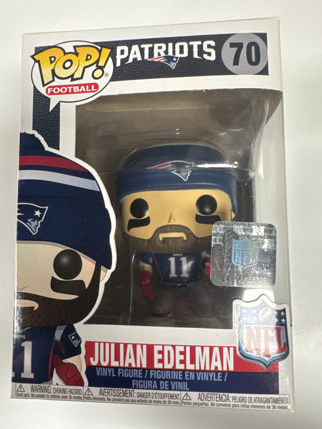 Funko Pop! Julian Edelman (Patriots Home Jersey) #70 Patriots NFL FP81026