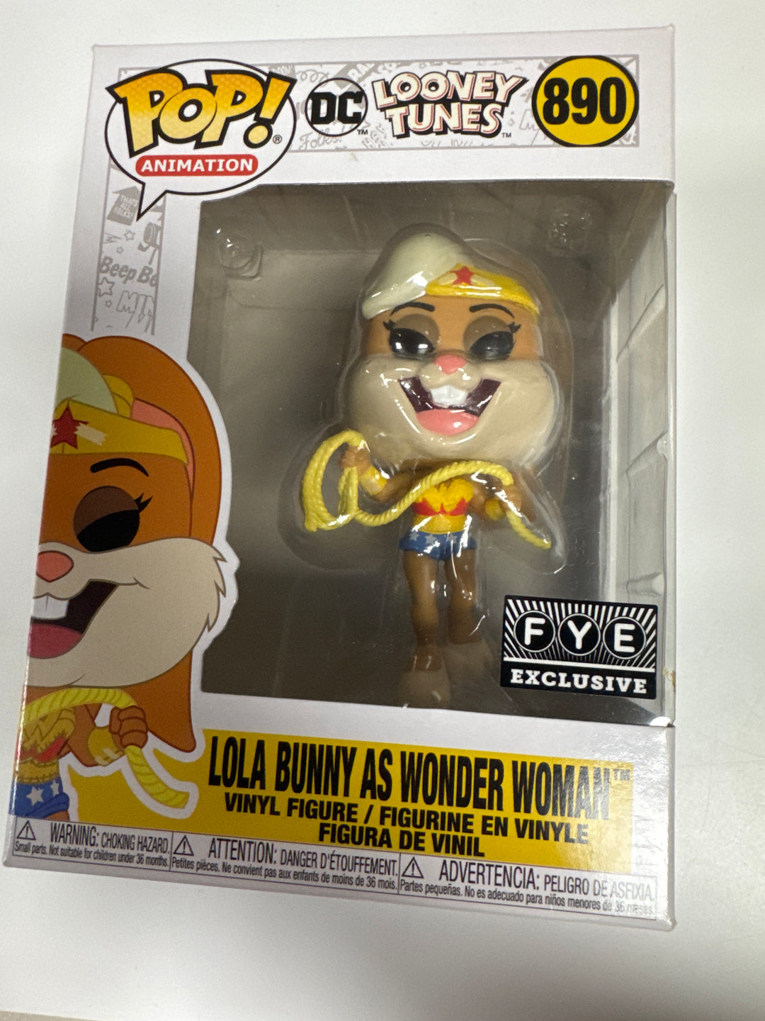 Funko Pop! Lola Bunny As Wonder Woman #890 DC X Looney Tunes FP73026