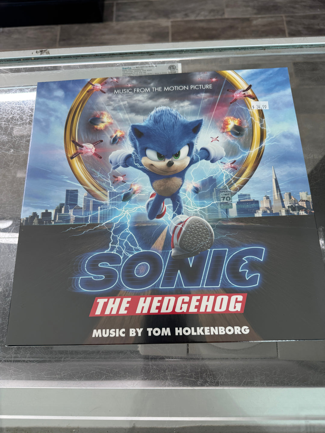 Sonic The Hedgehog: Music From The Motion Picture (LITA Exclusive Variant) / Album / LP Sonic Blue and White Split - Vinyl  NVR81125